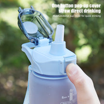 Portable Sports Gym Drinking Bottle with Straw