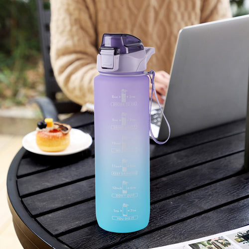 Portable Sports Gym Drinking Bottle with Straw