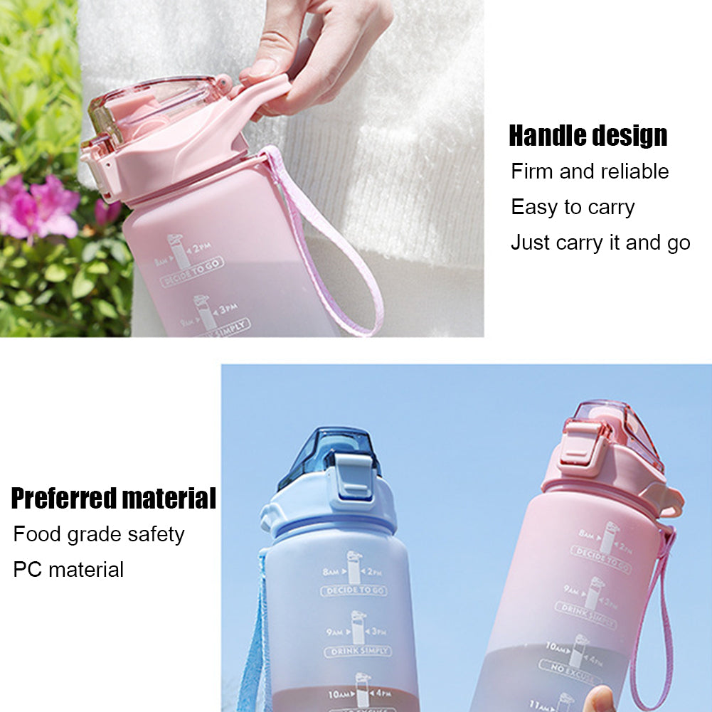 Portable Sports Gym Drinking Bottle with Straw