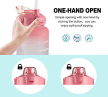 Portable Sports Gym Drinking Bottle with Straw